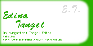 edina tangel business card